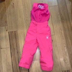 Spyder girls size 5 insulated  pants/bibs